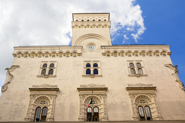 Facade of the building of the Chamber of Commerce of Chieti
