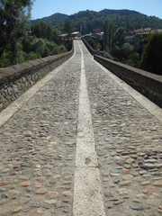Sant Joan de les Abadesses. Pueblo de Girona, Cataluña, España