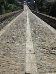 Sant Joan de les Abadesses. Pueblo de Girona, Cataluña, España