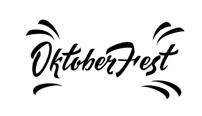 Obraz premium Oktoberfest 2018 handwritten lettering with hopes. Welcome to Oktoberfest 2018