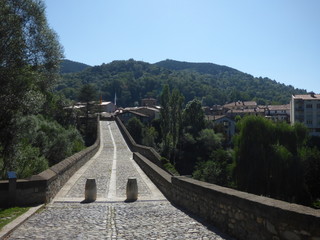 Sant Joan de les Abadesses. Pueblo de Girona, Cataluña, España