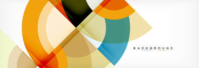 Fototapeta premium Vector circle abstract background