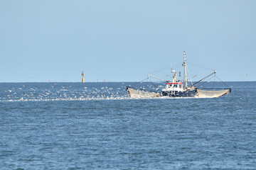 Fischerboot auf See