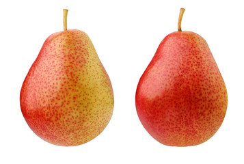 Pear isolated on white background. Whole fruit.