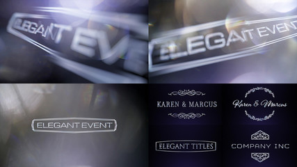 Iridescent Crystal Text Reveal Title