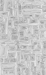 Difficult Uncolored Adult Coloring book page with optical illusion and distortions for adults or kids. Can be used as adult coloring book, coloring page, card, illustration vector;