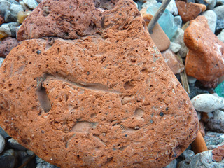 building debris in the sea