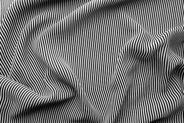 Elegant black and white silk with stripes, texture background