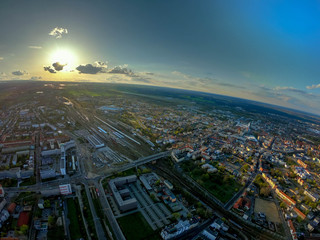 city view from cottbus / germany