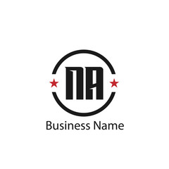 Initial Letter NA Logo Template Design
