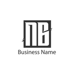 Initial Letter NB Logo Template Design