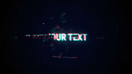 Digital Glitch Title
