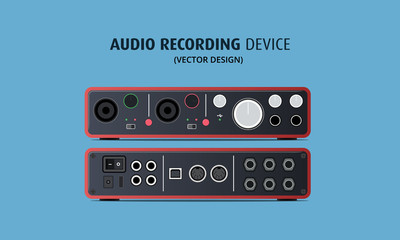 Audio Studio Recording Device for Music - Vector Design