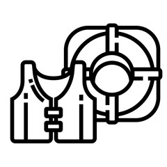 Lifesaver Line Icon