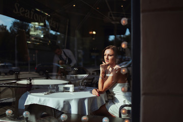 sexy woman at the street