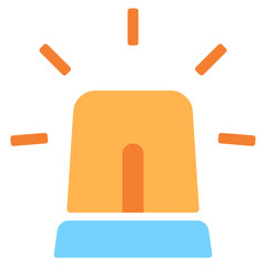 Siren Warning Flat Icon