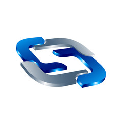 Letter s 3d logo vector illustration template, letter S trend logo vector, creative Letter S letter 3D style logo