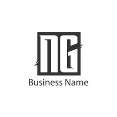 Initial Letter NG Logo Template Design