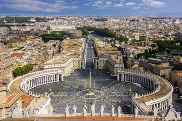 Fototapeta na wymiar Vatican City View from St. Peter's Basilica 