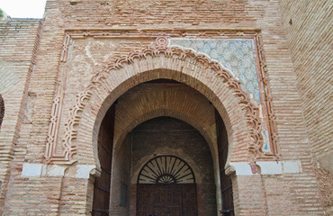 Alhambra, Eingangstor, Granada, Andalusien, Spanien