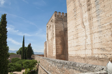 Alcazaba, Alhambra, Granada, Andalusien, Spanien