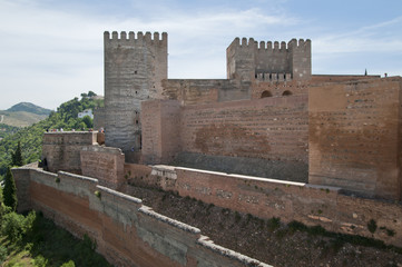 Alcazaba, Alhambra, Granada, Andalusien, Spanien