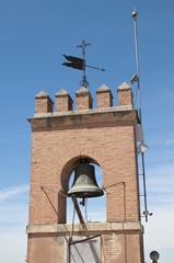 Glockenturm, Alcazaba, Alhambra, Granada, Andalusien, Spanien