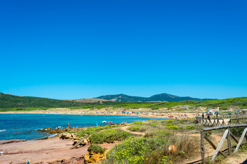 Landscape of the sardinian beach of Porto Ferro