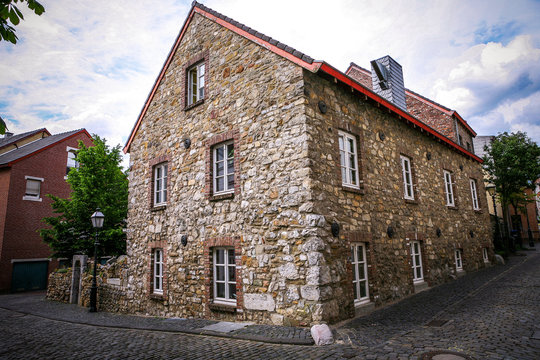 old stone houses in the old town.