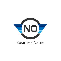 Initial Letter NO Logo Template Design
