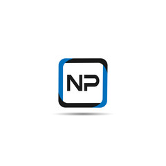 Initial Letter NP Logo Template Design
