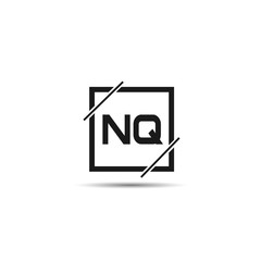 Initial Letter NQ Logo Template Design