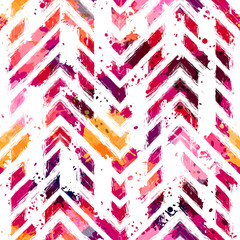 Seamless abstract pattern with geometric elements on texture background