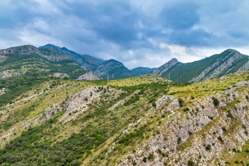 Fototapeta na wymiar Mountains near Bar, Montenegro