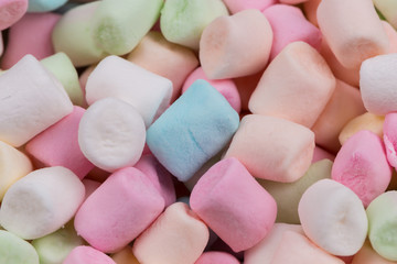 Colorful marshmallows as background