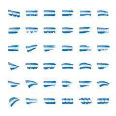 Fototapeta premium Honduras flag, vector illustration on a white background