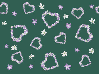 Seamless background with cute little flowers. Design for cloth, wallpaper, gift wrapping. Print for silk, calico and home textiles.Vintage natural pattern