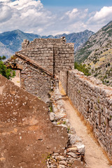 Fototapeta premium Old fortress near Kotor, Montenegro