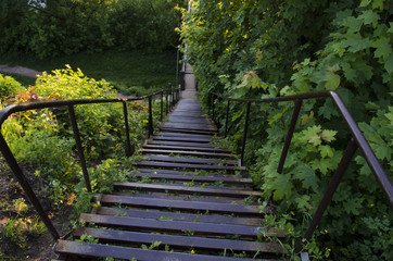 Obraz premium long suspension bridge