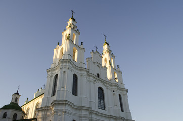 Obraz premium big old white church