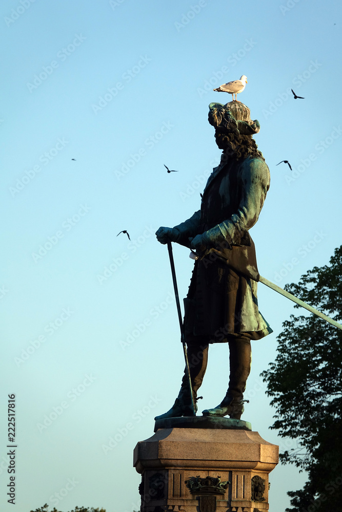 Poster denkmal karl xi. am stortorget in karlskrona