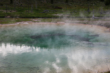 Yellowstone National Park Blue Pool Wyoming