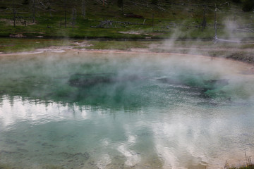 Yellowstone National Park Blue Pool Wyoming