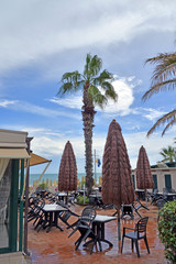 veduta di alcuni angoli delle spiagge di Grottammare, Marche, Italia