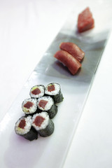 sushi with red tuna
