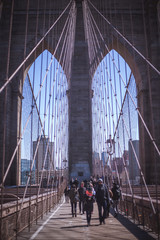 Obraz premium Brooklyn Bridge Perspective, New York City
