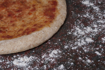 Home made pre cooked pizza