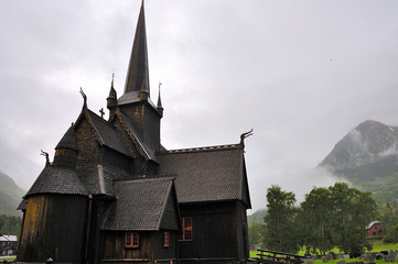Fototapeta na wymiar Borgund wooden church