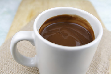 Close-up of hot chocolate