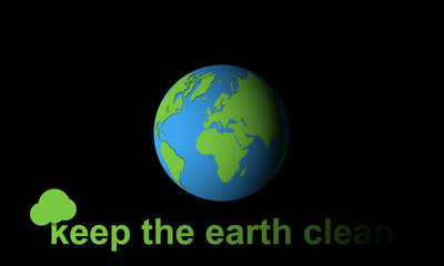 Realistic Earth vector illustration. 3d planet icon. World Earth Day concept.